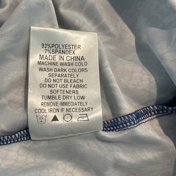 DEOLAX Men's Large Pineapple Print Golf Polo Shirt Blue Tropical Short Sleeve - Picture 11 of 11